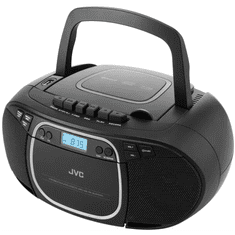 JVC RC-E451B hordozható CD-s rádiómagnó fekete (RC-E451B)
