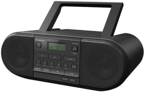 időtlen rádió CD-meghajtó FM-tuner sound booster teljesítmény 20 watt gombok közvetlen tárcsázás Panasonic D500